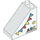 LEGO Duplo Pente 2 x 4 x 3 (45°) avec Flags, Star et &#039;ABC&#039; (49570 / 65934)
