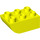 LEGO Duplo Levendig geel Steen 2 x 3 met Omgekeerd Helling Curve (98252)