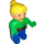 LEGO DUPLO Wendy mit Tools im Gürtel, Bright Green oben