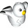 LEGO Duplo Weiß Vogel mit Weiß Feathers (46566)