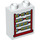 LEGO Duplo White Brick 1 x 2 x 2 with abacus  with Bottom Tube (15847 / 74809)