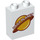 LEGO Duplo White Brick 1 x 2 x 2 with Daily Planet Logo without Bottom Tube (4066 / 17318)