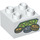 LEGO Duplo blanc Brique 2 x 2 avec $100 Bills et Coins (3437 / 16385)