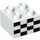 LEGO Duplo White Brick 2 x 2 with Checkered Pattern (3437 / 19708)
