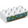LEGO Duplo White Brick 2 x 4 with Blue Flowers (3011 / 36988)