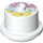 Duplo White Cake with Yellow and Aqua and Purple Icing (65157 / 66021)