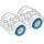 Duplo White Car with Blue Wheels (35026)