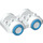 Duplo White Car with Blue Wheels (35026)