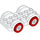 LEGO Duplo White Car with Red Wheels (35026)