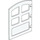 LEGO Duplo Weiß Tür mit größeren unteren Fenstern (67872)