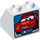 LEGO Duplo White Slope 2 x 2 x 1.5 (45°) with Video Call Screen and Lightning McQueen (6474 / 33246)