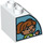 LEGO Duplo Weiß Steigung 45° 2 x 2 x 1.5 mit Gebogen Seite mit Girl driver looking out of Fenster (11170 / 37342)