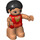 LEGO Duplo Frau mit pageboy Haar 9 Duplo-Figur