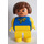 LEGO Duplo Woman with Scarf Duplo Figure with Nose