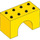 LEGO Duplo Geel Boog Steen 2 x 4 x 2 (11198)