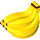 LEGO Duplo Jaune Bananas avec Brown ends (12067 / 54530)