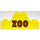 LEGO Duplo Yellow Bow 2 x 6 x 2 with &quot;ZOO&quot; (4197)