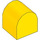 LEGO Duplo Gelb Backstein 2 x 2 x 2 mit Gebogenes Oberteil (3664)