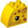 LEGO Duplo Yellow Brick 2 x 3 x 2 with Curved Side with Giraffe Head (11344 / 74940)