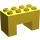 Duplo Gelb Backstein 2 x 4 x 2 mit 2 x 2 Ausgeschnitten auf Unterseite (6394)
