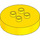 LEGO Duplo Jaune Brique 4 x 4 x 1.5 Cercle avec Coupé (2354)