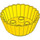 LEGO Duplo Geel Cupcake Liner 4 x 4 x 1.5 (18805 / 98215)