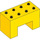 LEGO Duplo Geel Steen 2 x 4 x 2 met 2 x 2 Uitsparing Aan Onderzijde (6394)