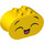 LEGO Duplo Yellow Duplo Brick 2 x 4 x 2 with Rounded Ends with Laughing face (closed eyes) (6448 / 37367)