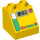 LEGO Duplo Jaune Pente 2 x 2 x 1.5 (45°) avec Octan logo, Gas Gauge, et &#039;2.35&#039; (6474 / 63017)