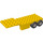 LEGO Duplo Yellow Truck Trailer 4 x 13 x 2 (47411)