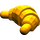 LEGO Aarde Oranje Croissant met afgeronde uiteinden (33125)