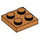 LEGO Erde Orange Platte 2 x 2 (3022 / 94148)