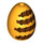 LEGO Egg with Reddish Brown Stripes (24946 / 104741)