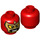 LEGO El Macho Wrestler Minifigure Head (Recessed Solid Stud) (3626 / 17033)