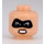 LEGO Elastigirl (Normal arms) Minifigure Head (Recessed Solid Stud) (3626 / 38069)