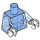 LEGO Electro Minifig Torso with Transparent Medium Blue Arms and White Hands (18011 / 20075)