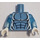 LEGO Electro Minifig Torso with Transparent Medium Blue Arms and White Hands (18011 / 20075)