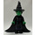 LEGO Elphaba - Sort Hat og Kap Minifigur