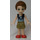 LEGO Emily Jones mit Dark Tan Shorts und Dark Blau oben Minifigur