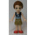 LEGO Emily Jones with Dark Tan Shorts and Dark Blue Top Minifigure