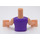 LEGO Emma, Dark Blue Skirt, Purple Top Friends Torso (92456)