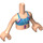 LEGO Emma Torso, met Sport Top en Whistle Patroon (92456)