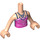 LEGO Emma met Roze Swirl Top Minifiguur Torso (35862 / 73141)