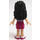LEGO Emma met purple Top en magenta skirt minifiguur