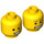 LEGO Emmet Head (Recessed Solid Stud) (3626 / 16160)