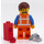 LEGO Emmet - Lopsided Closed Mouth Smile and Plate on Leg Minifigure