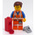 LEGO Emmet - Lopsided Closed Mouth Smile and Plate on Leg Minifigure