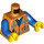 LEGO Emmet Minifigura Torso con Worn Rayas (973 / 76382)