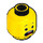 LEGO Emmet Minifigure Head (Recessed Solid Stud) (3626 / 65684)