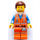 LEGO Emmet with Backpack Minifigure without Plate on Leg